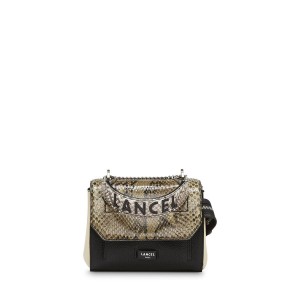 Sac Porté Épaule Lancel Ninon Femme Vert Noir Blanche | 57290NLBJ